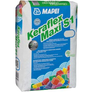 Flexibilní lepidlo na obklady a dlažbu Keraflex Maxi C2TE S1 25 kg šedá Mapei