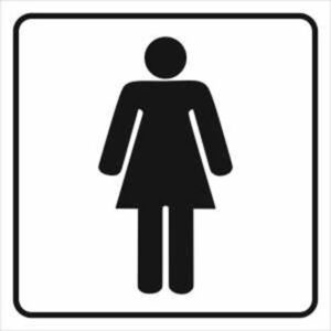 Fólie inverzní/transparentní – WC ženy BAUMAX