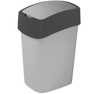 Odpadkový koš flip bin 10l 186133 stříbrno/grafit BAUMAX