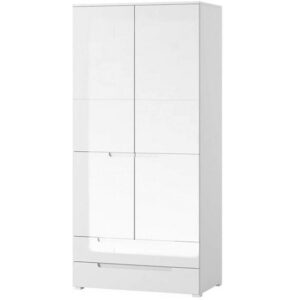 Skříň Selene 28 bíly mat/ bíly lesk BAUMAX