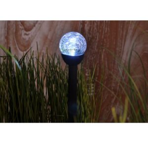 Solární osvětlení 1 LED BY-131576 skleněná kula 6 BAUMAX