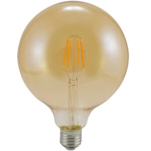 Žárovka LED G125 e27 4 W Filament Vintage Amber 304544 POLUX