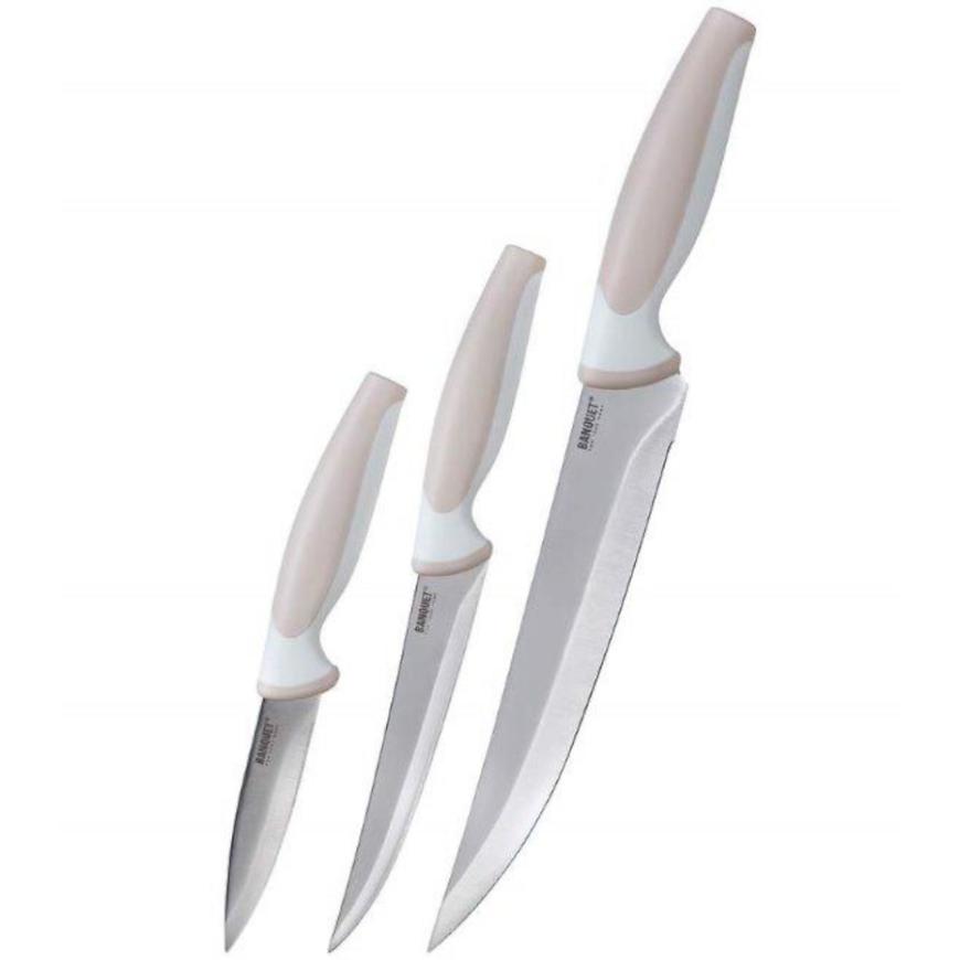 3-dílná sada nožů Trinity krem 25055121 BAUMAX