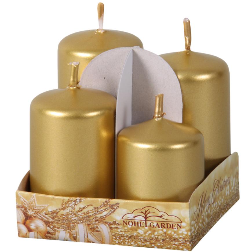 Adventní svíčky zlatý BAUMAX