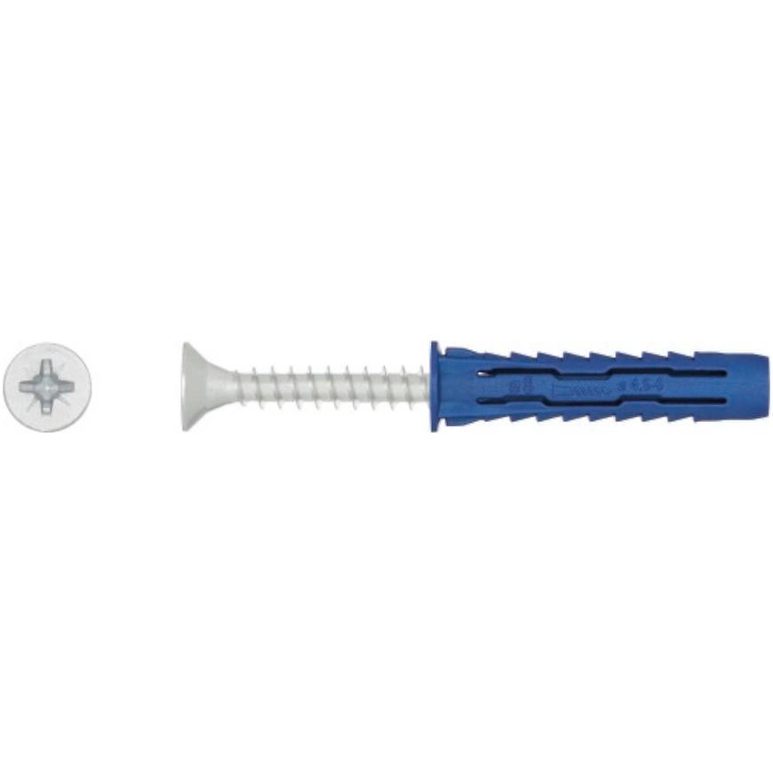 Hmoždinka univerzální uzlovací 4ALL 6 mm - nylon s vrutem; 4