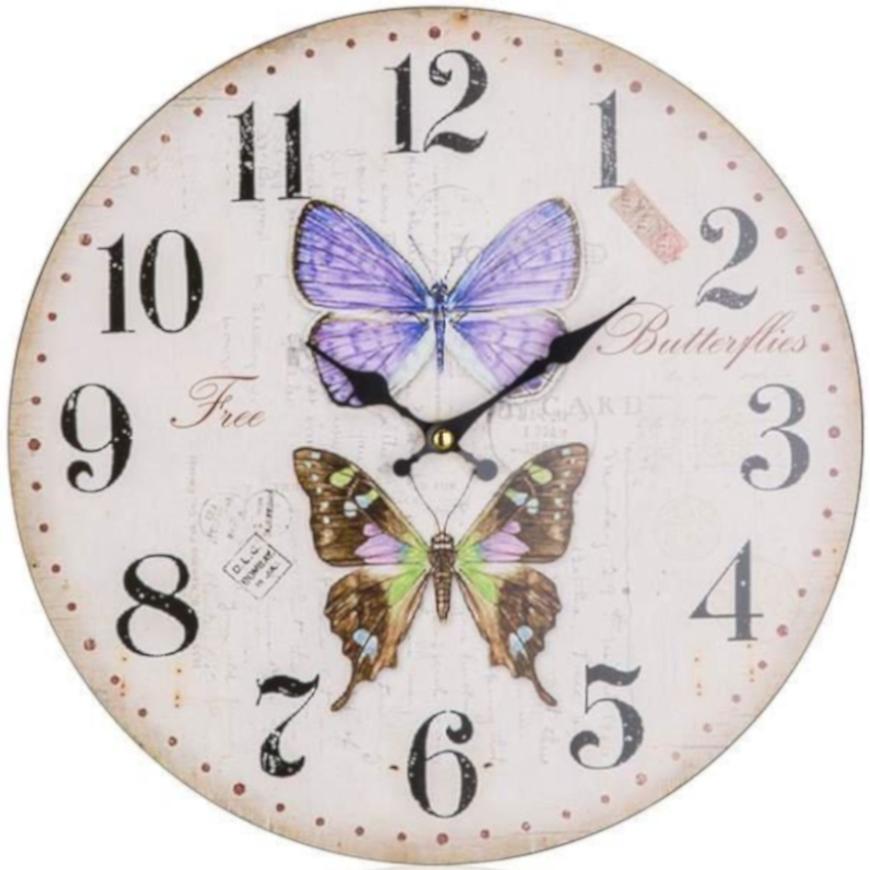 Hodiny nástenné Butterflies 34 cm 65131061 BAUMAX