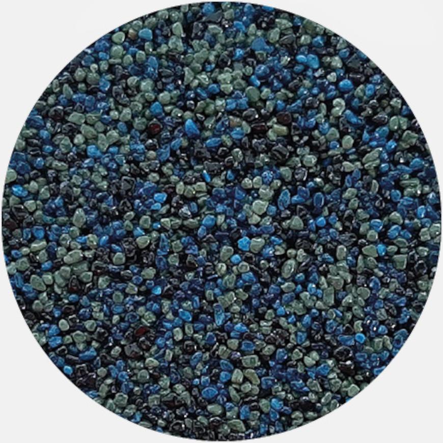 Kamenivo pro Tekutou dlažbu černá-modrá-zelená 15