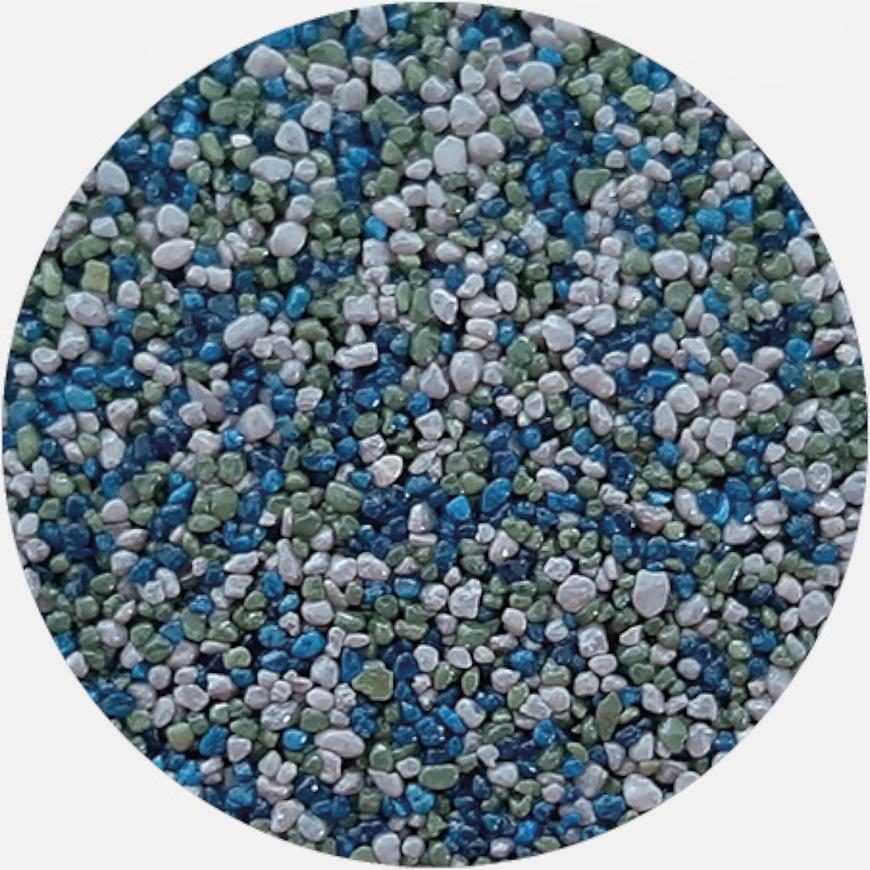 Kamenivo pro Tekutou dlažbu šedá-zelená-modrá 15