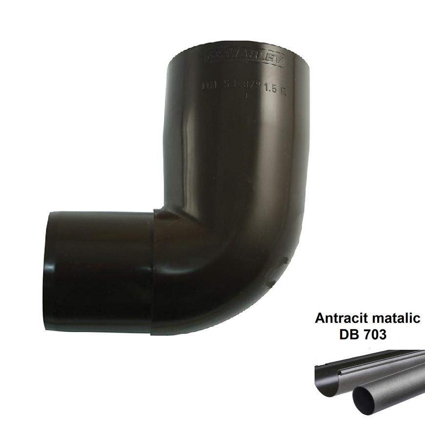Koleno svodu antracit-metalic 105 mm/45° MARLEY