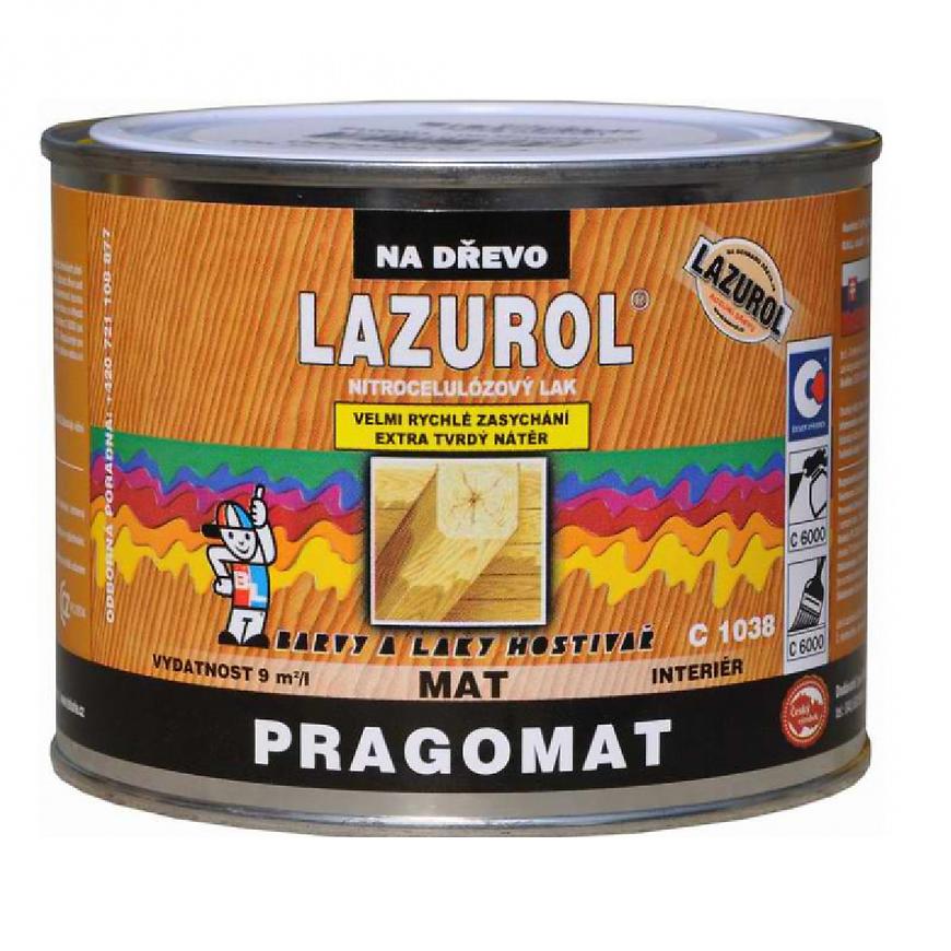 Lazurol Pragomat nitrocelulózový lak na dřevo 0