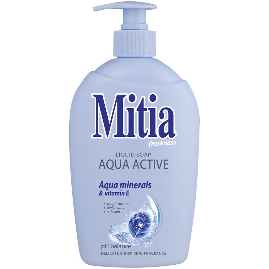 Mitia tek.mýdlo s dáv.aqua active 500 ml BaL