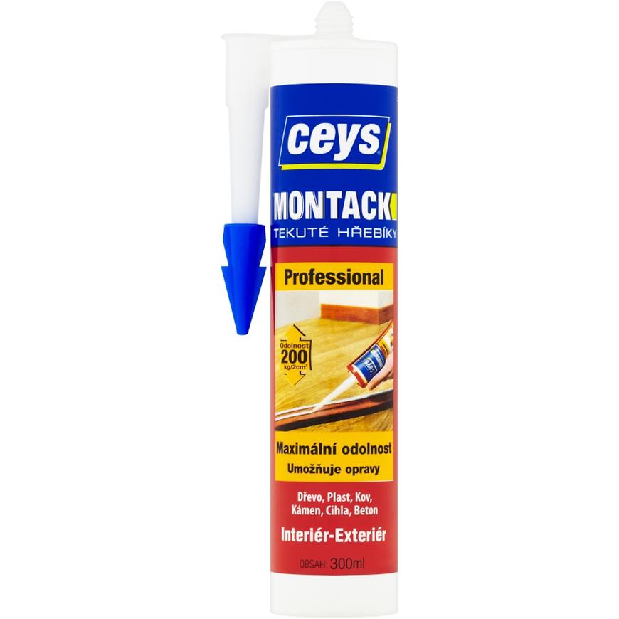 Montážní lepidlo Ceys Montack Professional tekuté hřebíky 300 ml CEYS