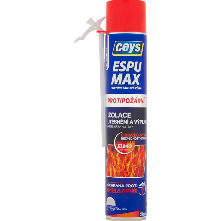 Montážní pěna Ceys Espu Max polyuretanová protipožární trubičková 750 ml CEYS