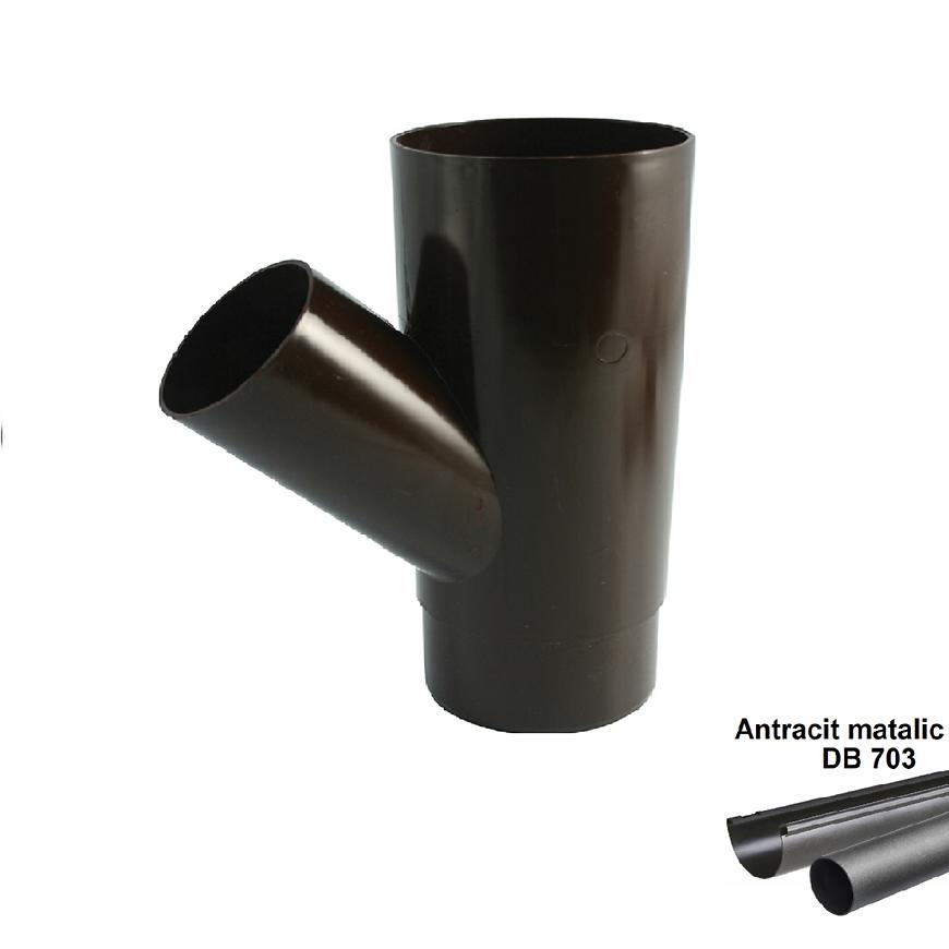 Odbočka antracit-metalic 105 mm/45° MARLEY