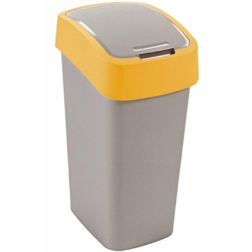 Odpadkový koš Flip Bin 50l 195023 stříbrno/oranž. BAUMAX