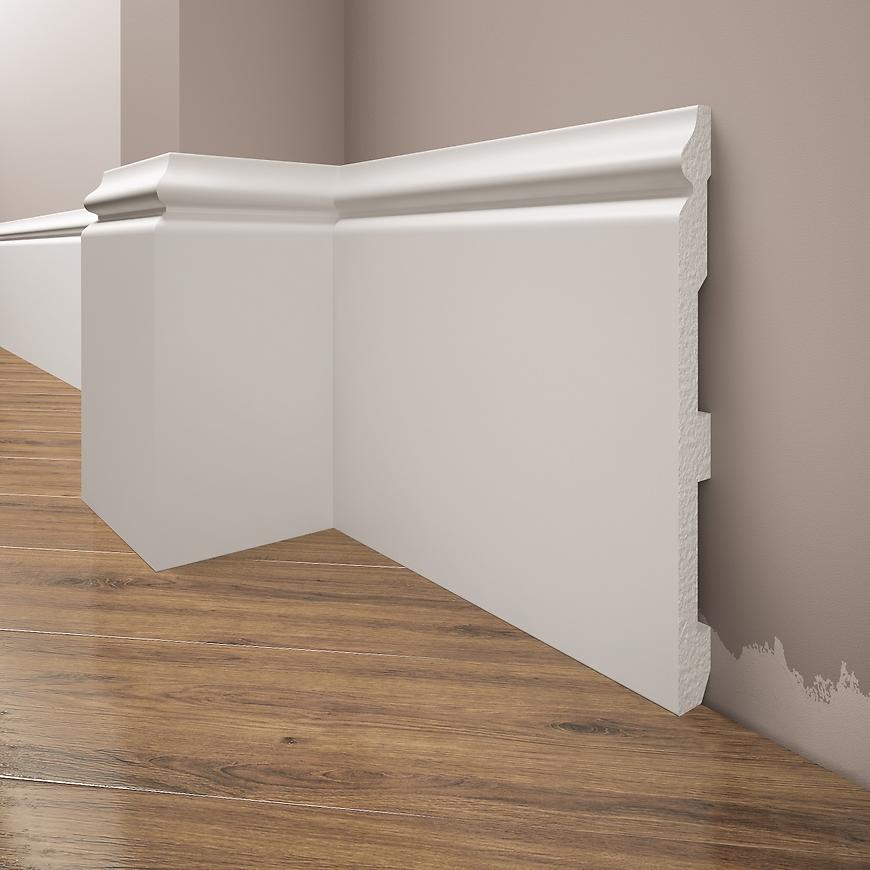 Podlahová lišta Elegance LPC-33-101 bílá mat CREATIVA BY CEZAR