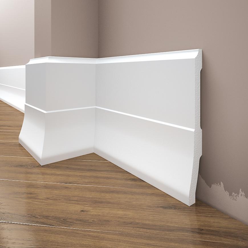 Podlahová lišta Elegance LPC-35-101 bílá mat CREATIVA BY CEZAR