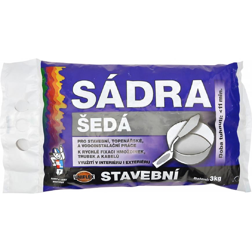 Sádra šedá 3kg BaL