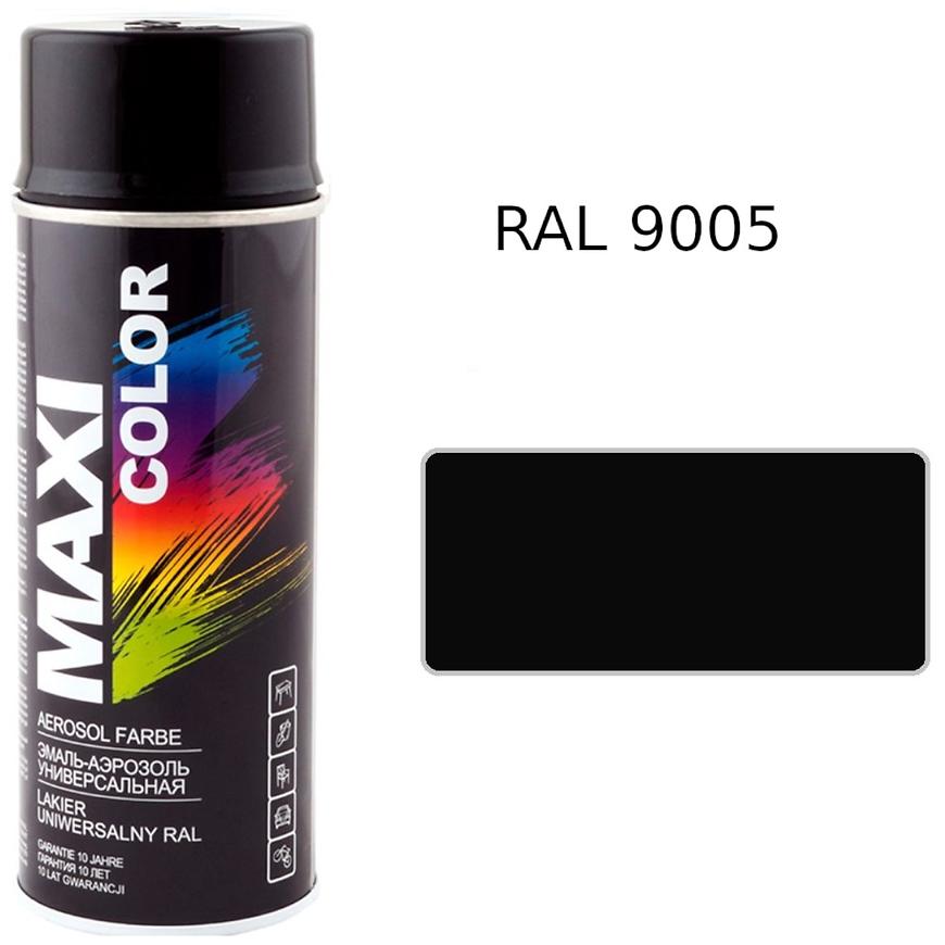 Sprej Maxi Color RAL9005 lesk 400ml MOTIP