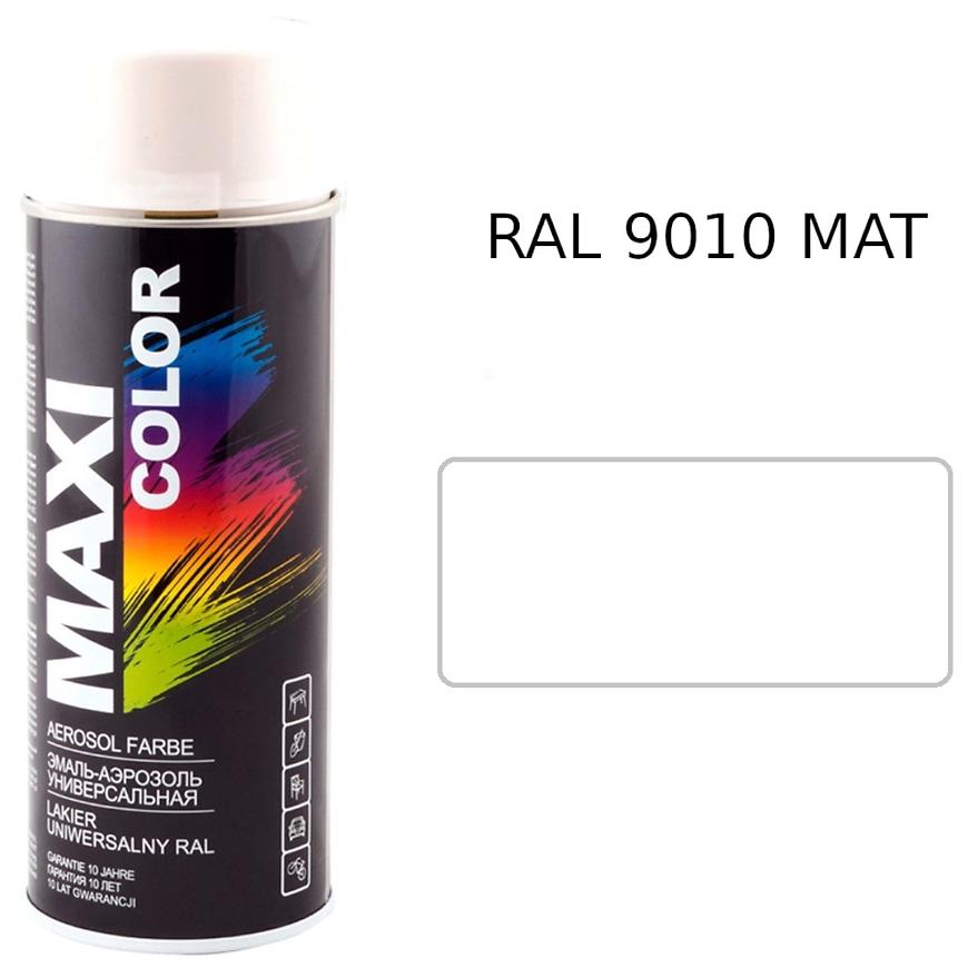 Sprej Maxi Color RAL9010 mat 400ml MOTIP