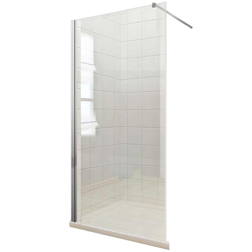 Stěna WALK-IN Soft 100x195 chromový profil BAUMAX