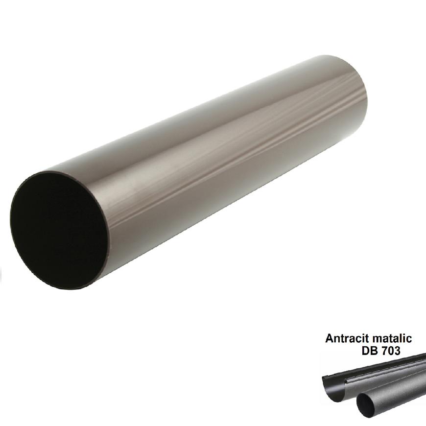 Svodová trubka antracit-metalic 105 mm/2