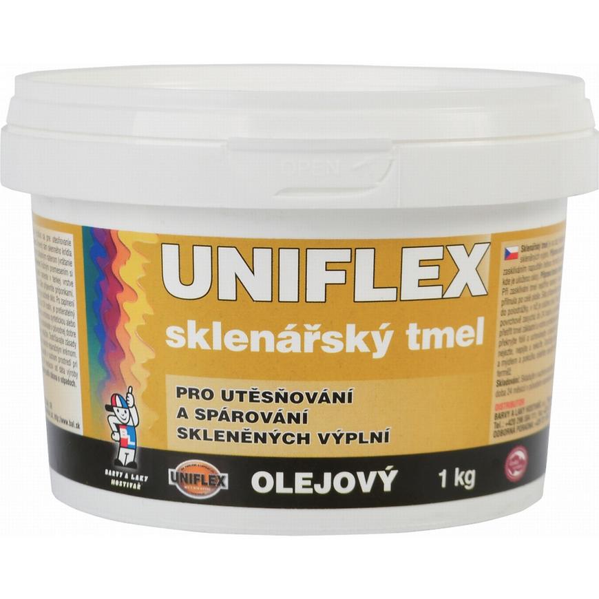 Uniflex sklenářský tmel 1kg UNIFLEX