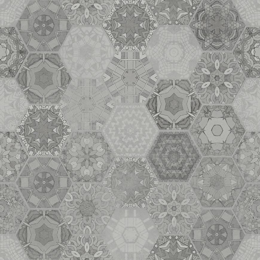 Dlažba Patchwork Hexagon Grey 60/60 Stargres