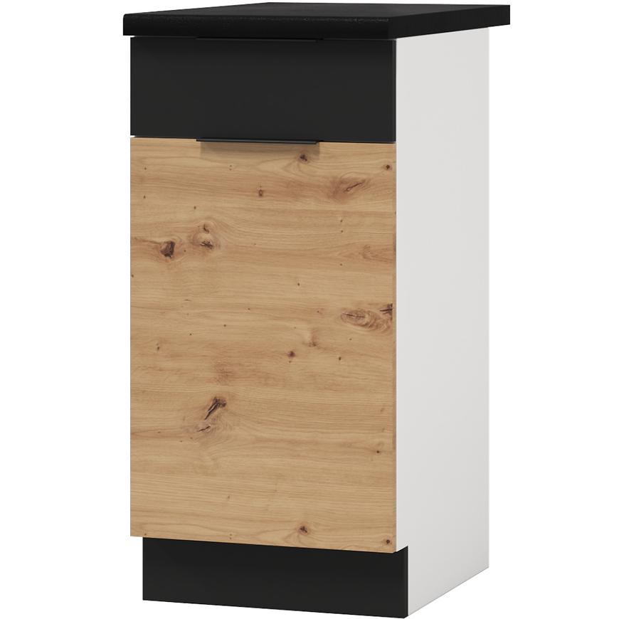 Kuchyňská Skříňka Elena D40s1 Artisan/Černá Struktura Baumax