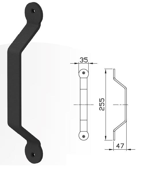 Madlo LOFT pro Posuvné dveře Baumax