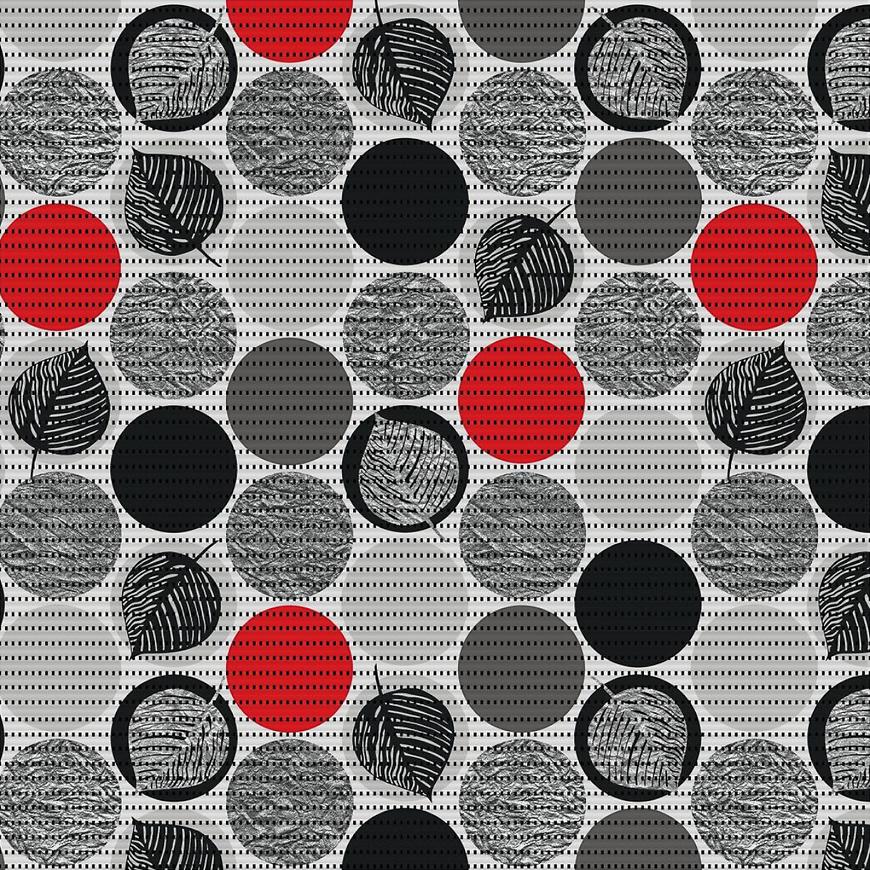 Podložka do koupelny 271-3161 Dots Red 65x15 Baumax