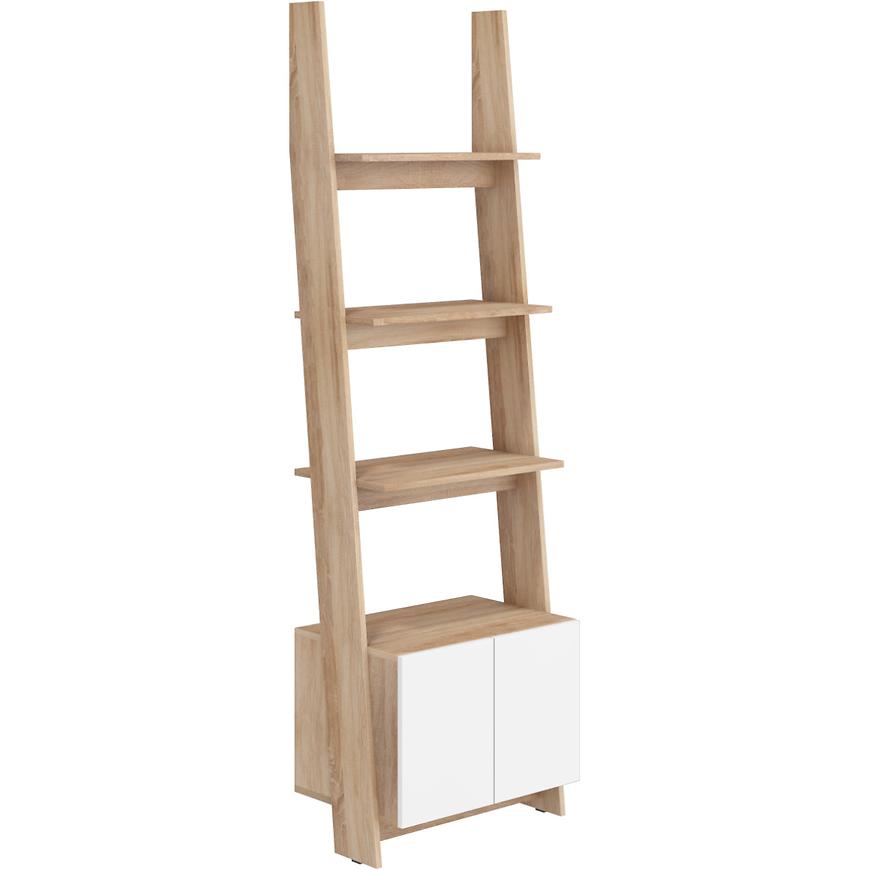 Regál Rack 60cm 1D Dub Sonoma/Bílá Baumax