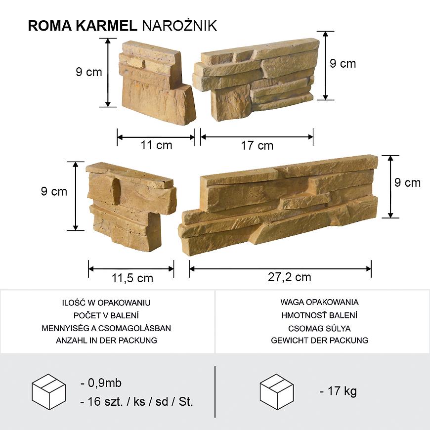 Rohový kámen Roma carmel bal=0