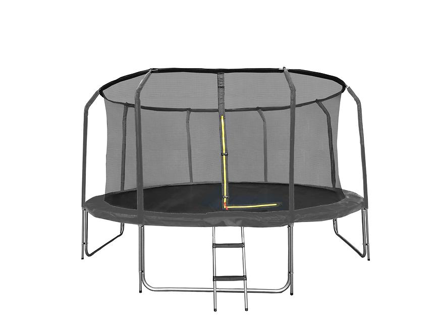 Trampolína COMFORT 427cm černá s žebříkem Baumax