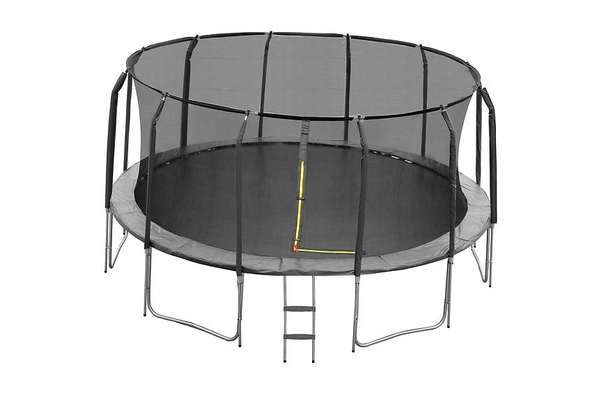 Trampolína COMFORT 457cm černá s žebříkem Baumax