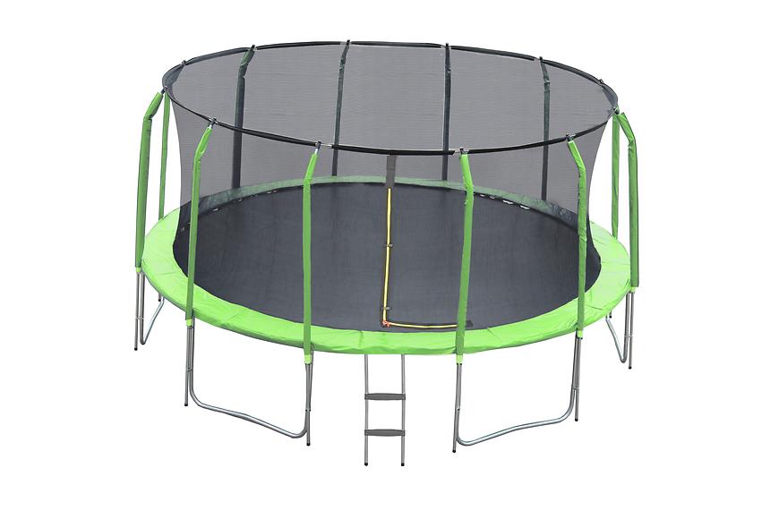 Trampolína COMFORT 457cm zelená s žebříkem Baumax