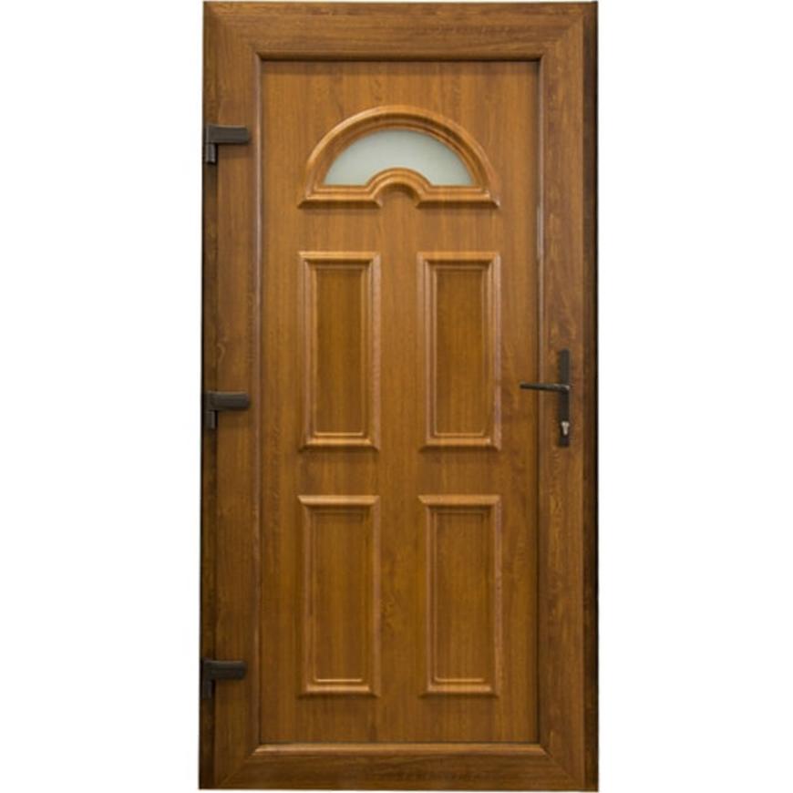Vchodové dveře ANA 1 D07 90L 98x198x7 zlatý dub Baumax