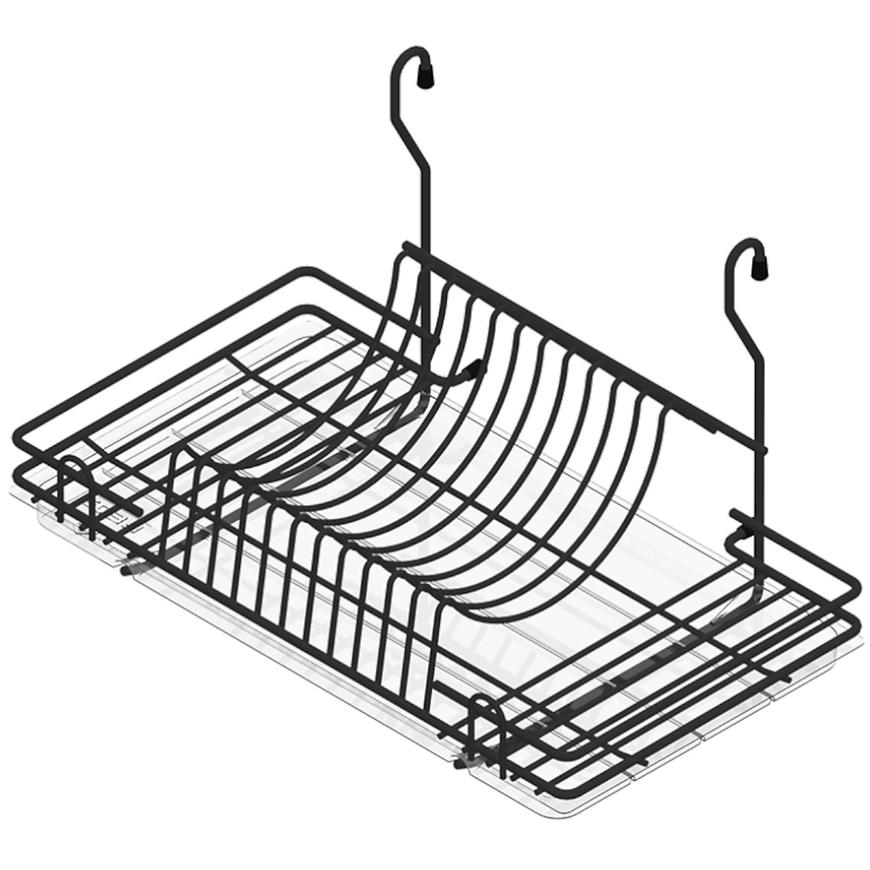 Závěsný Košík Odkapávač Reling Černý Mat We04.0015.01.7 Baumax