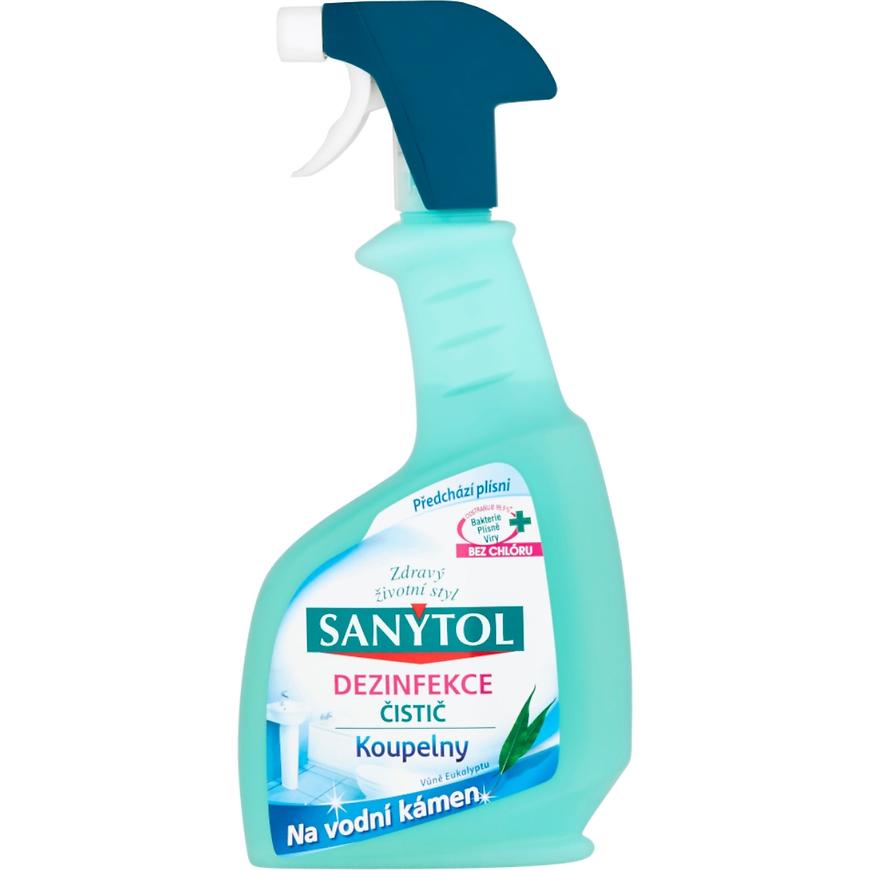 Dezinfekce čistič Sanytol koupelny vůně eukalyptu 500 ml Sanytol