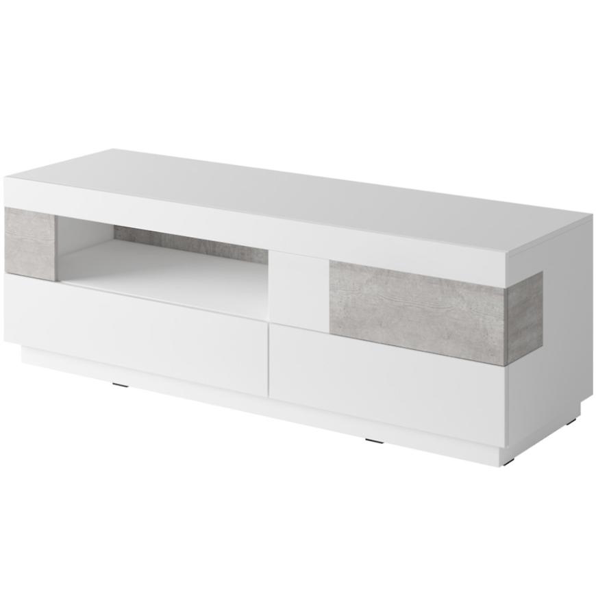 Komoda Silke41 bílá-beton colorado/bílá lesk-b.c Baumax