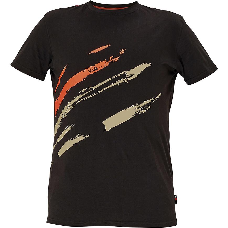 Tričko MAAS černá/oranžová XL Cerva