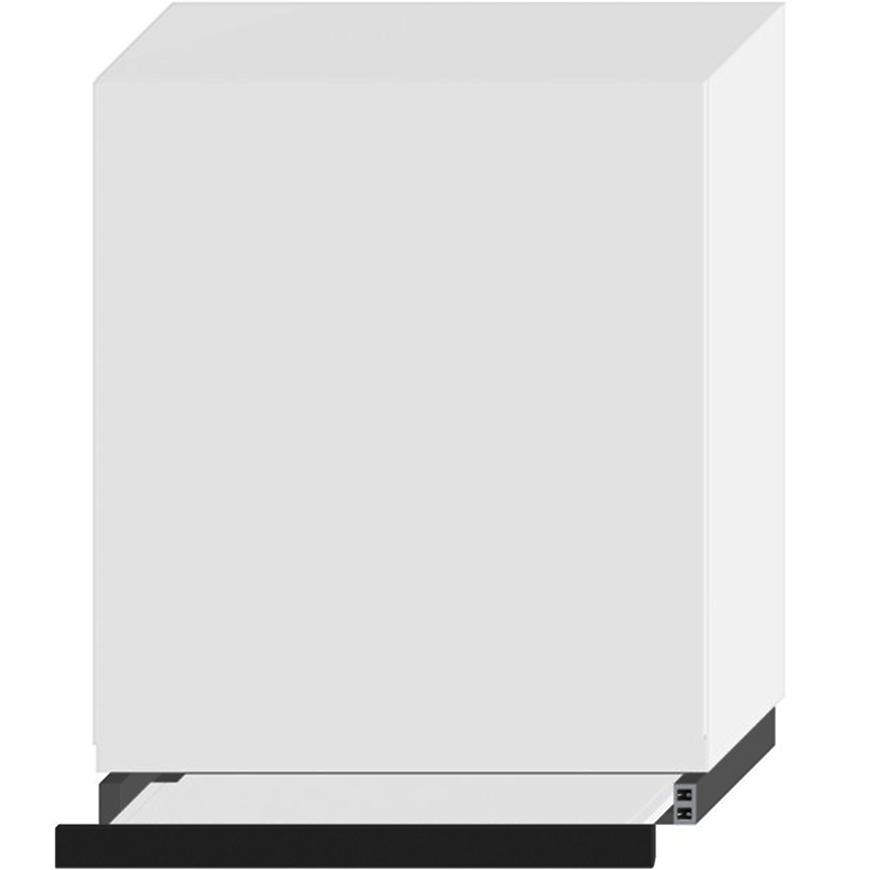 Kuchyňská Skříňka Livia W60/68 Slim Pl S Černou Digestoří Bílý Lesk/Bílý Baumax