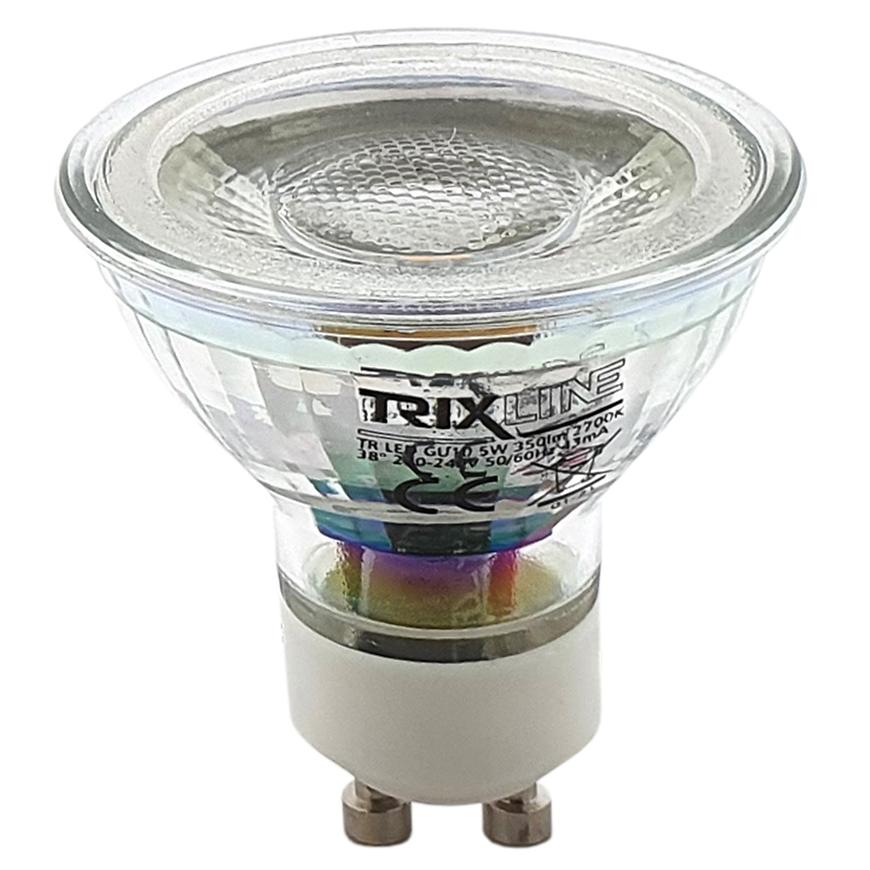 LED žárovka 5W GU10 2700K 38D Trixline