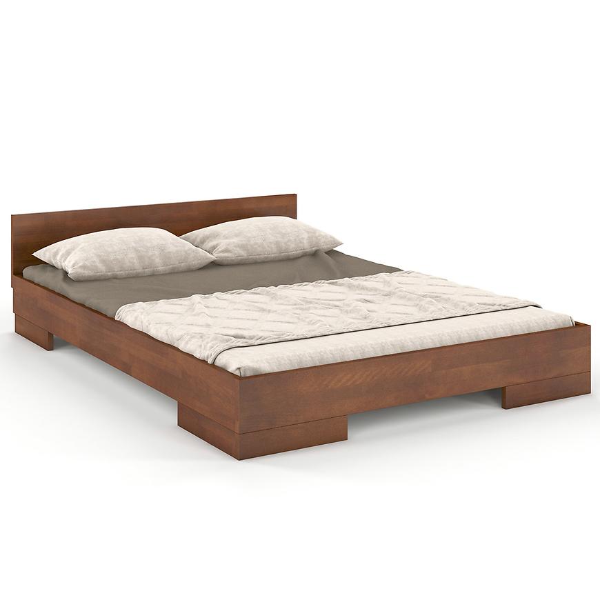 Dřevěná buková postel Skandica Spectrum Nízký 160x200 Ořech Baumax
