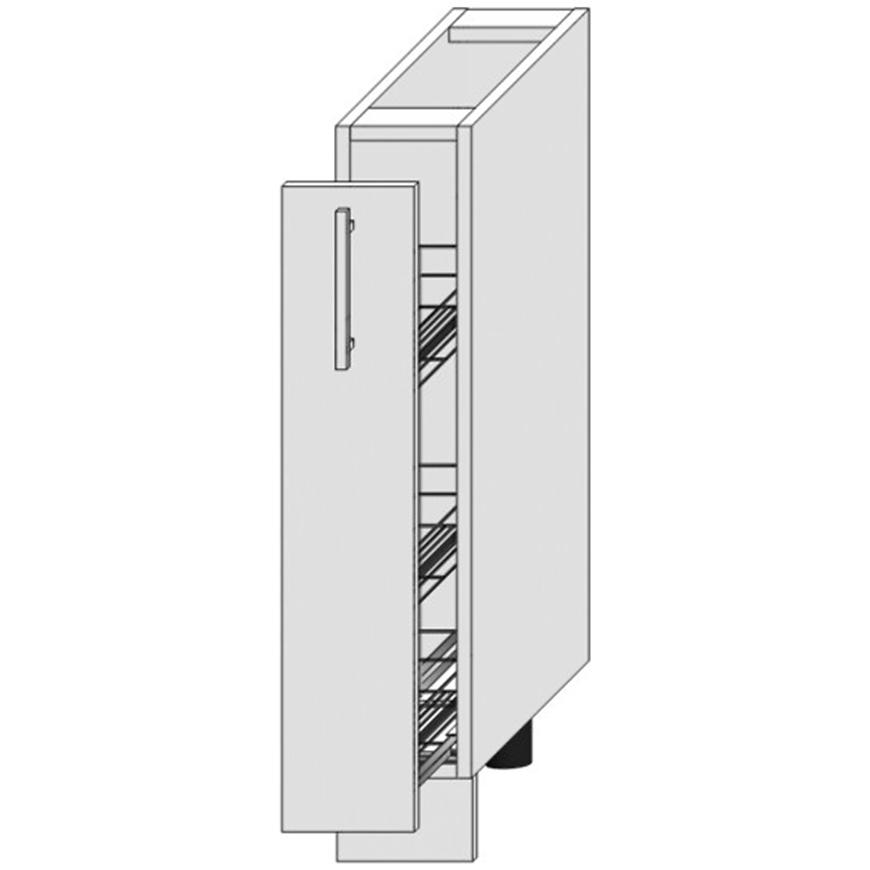 Kuchyňská Skříňka Bono D15 Cargo + Koš Bílá Alaska/Bílý Baumax