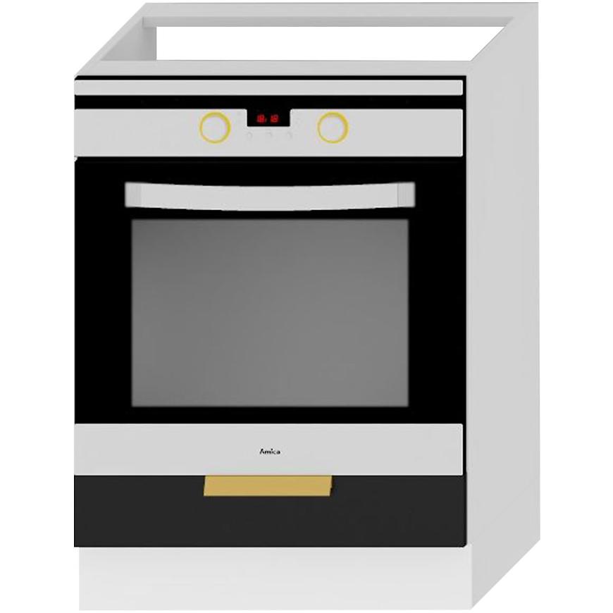 Kuchyňská Skříňka Denis Dk60 Černá Mat Continental/Bílý Baumax