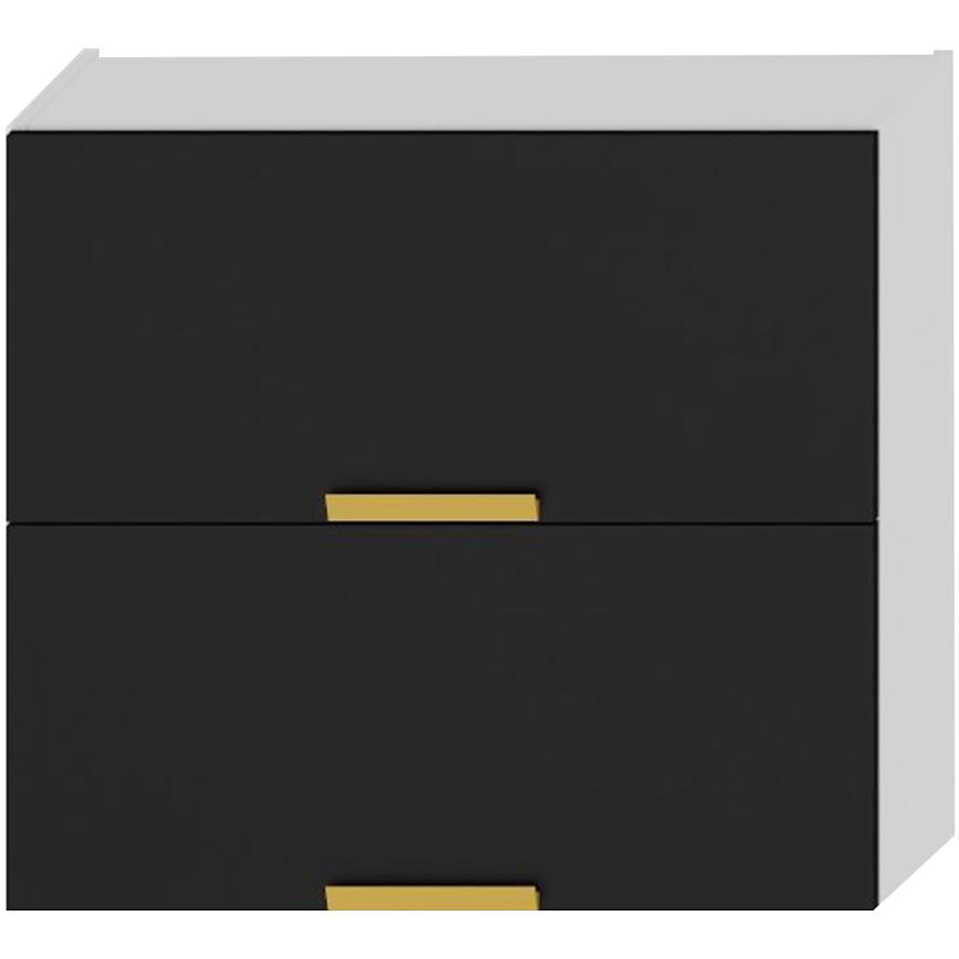 Kuchyňská Skříňka Denis W80grf/2 Černá Mat Continental/Bílý Baumax