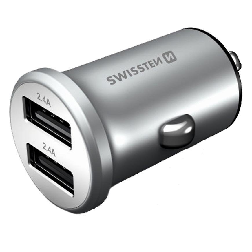 Nabíječka USB 12/24V Swissten 2x USB 4