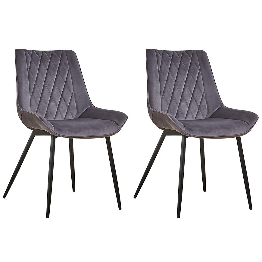 Židle Dubai Tmavě šedá [BL14]/ Noha Černá - 2 ks Baumax
