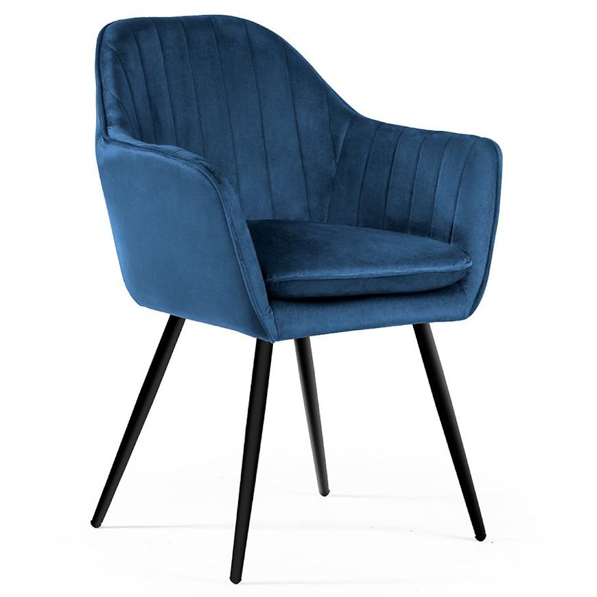 Židle Roma 2 Tmavě modrá/ Noha Černá Baumax